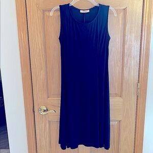 Karen T Design - Blue Sleeveless Jersey Sleeveless Dress - Small